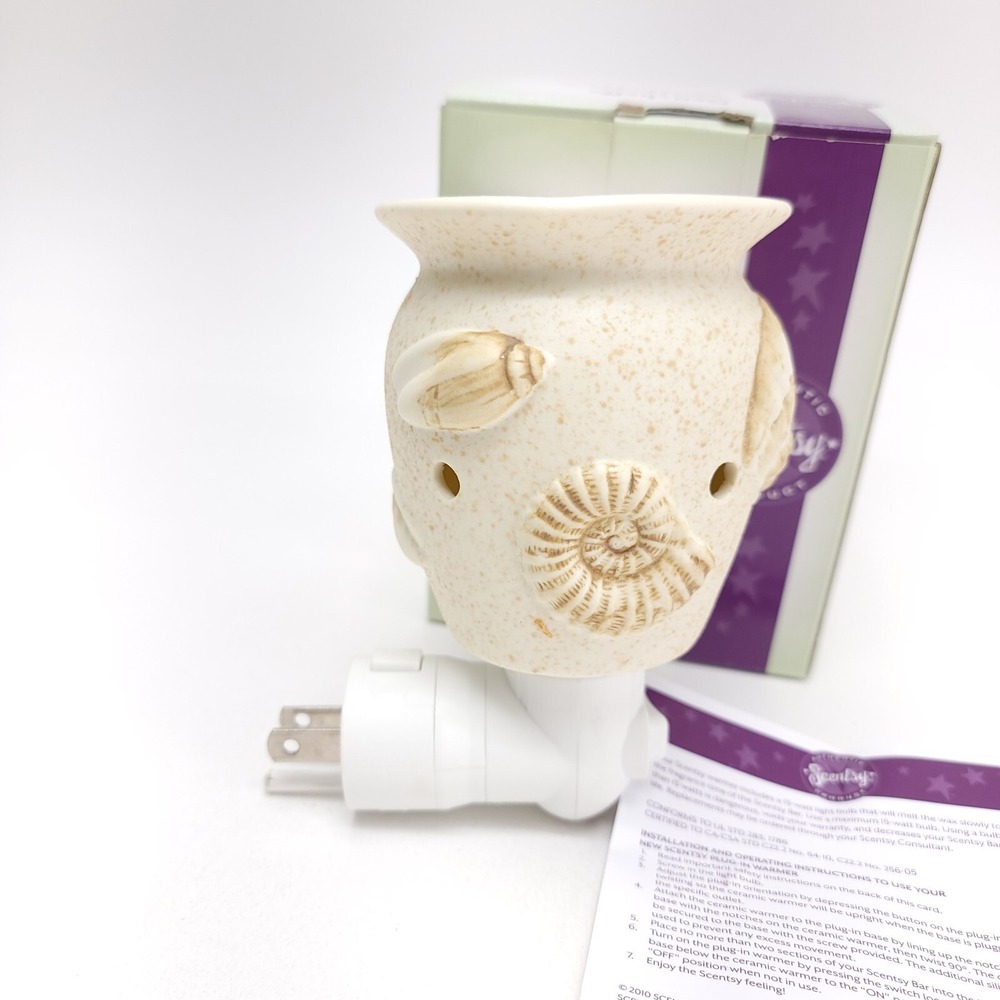 Scentsy‎ Seashells Wall Plug in Wax Warmer Authentic Portable TESTED - Picture 3 of 5
